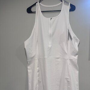 NEW! J.Crew sz 2X White Cloudstretch half-zip sports dress NWT